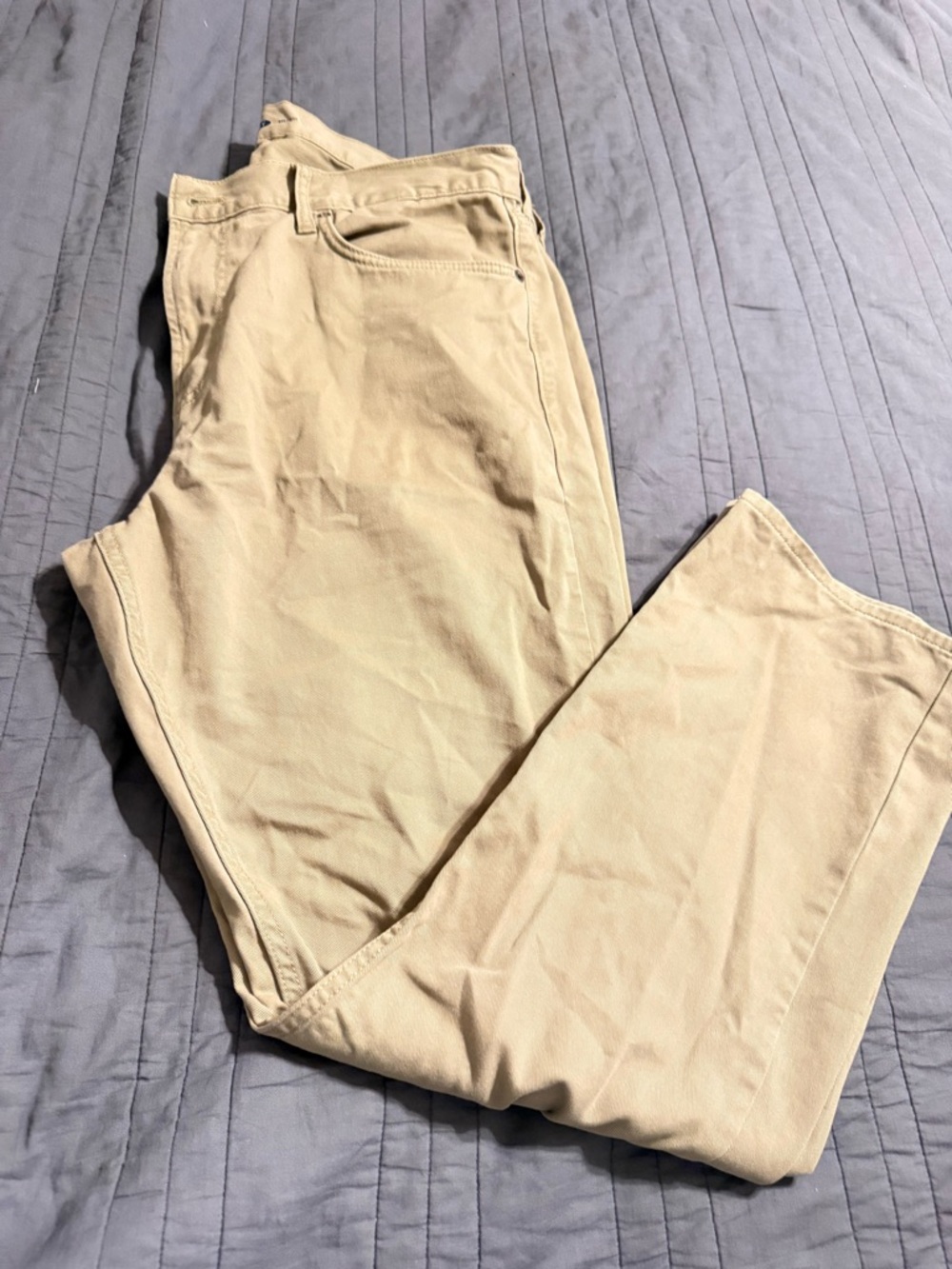 Old Navy Men's Khaki Straight Fit Pants - Classic Comfort